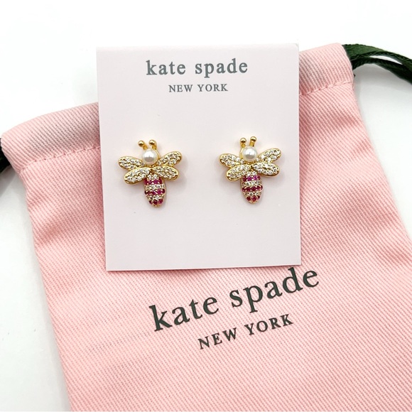 Kate Spade bee earrings - Picture 2 of 2